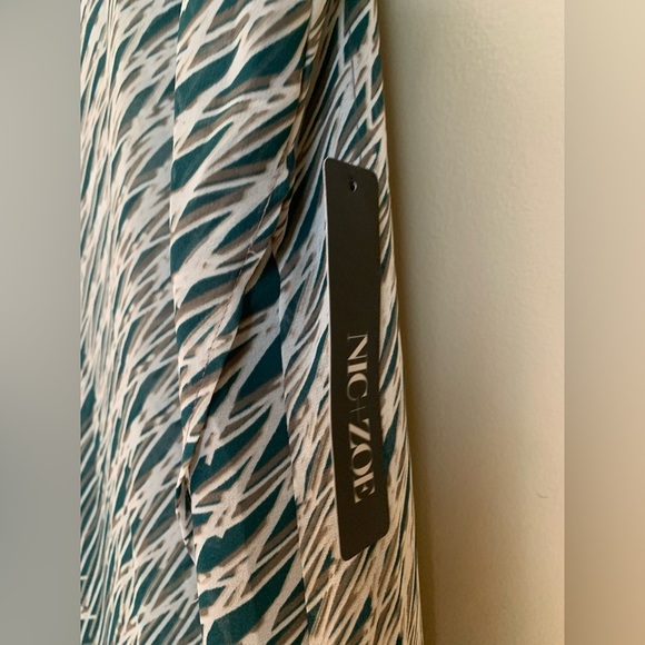 Nic + Zoe Sleeveless Hi-Lo Tulip Hem Dress Sz L wedding summer dinner party NWT - Picture 4 of 9